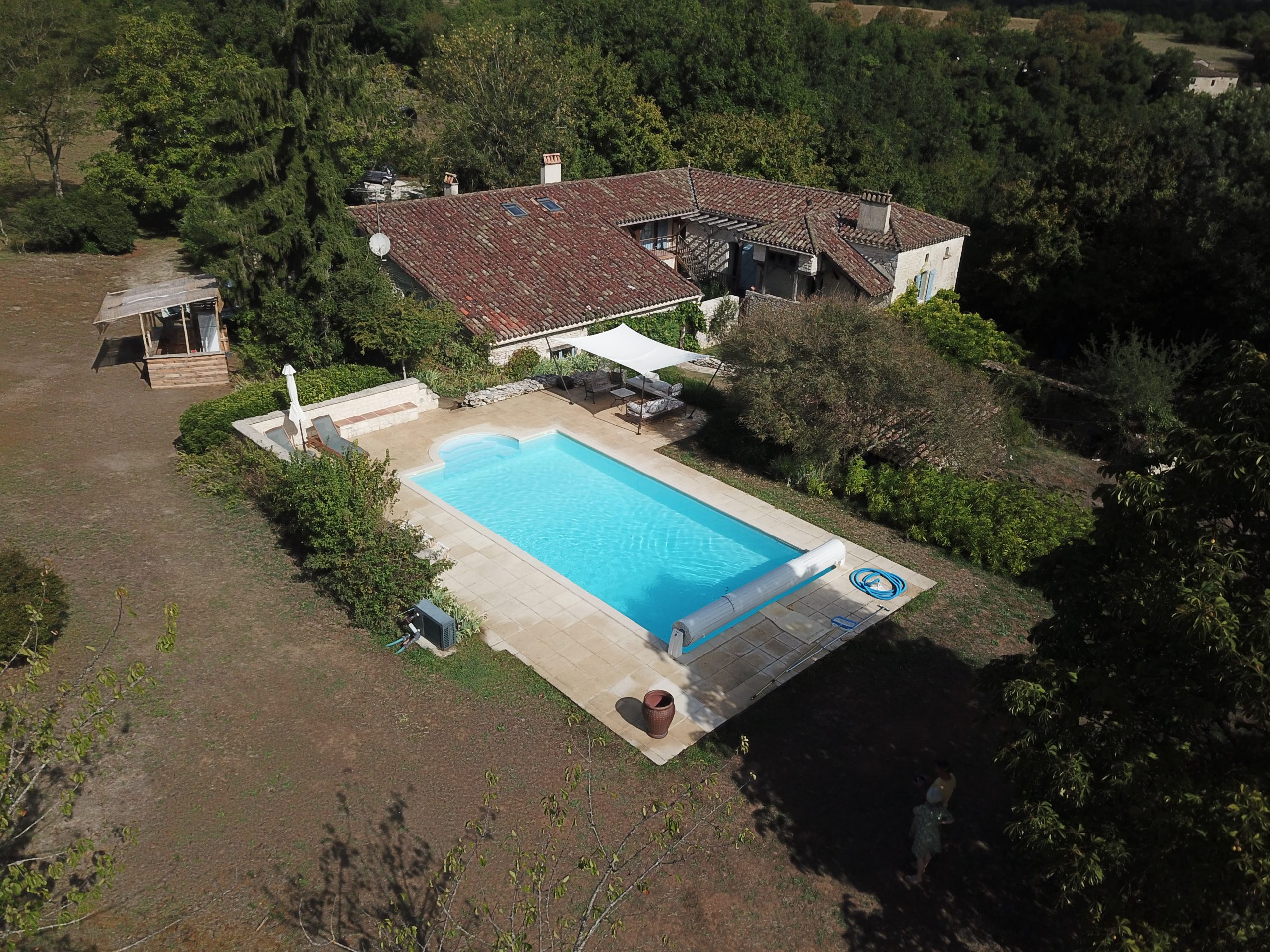 piscine chauffée de mai à octobre, Les Hiboux du Quercy