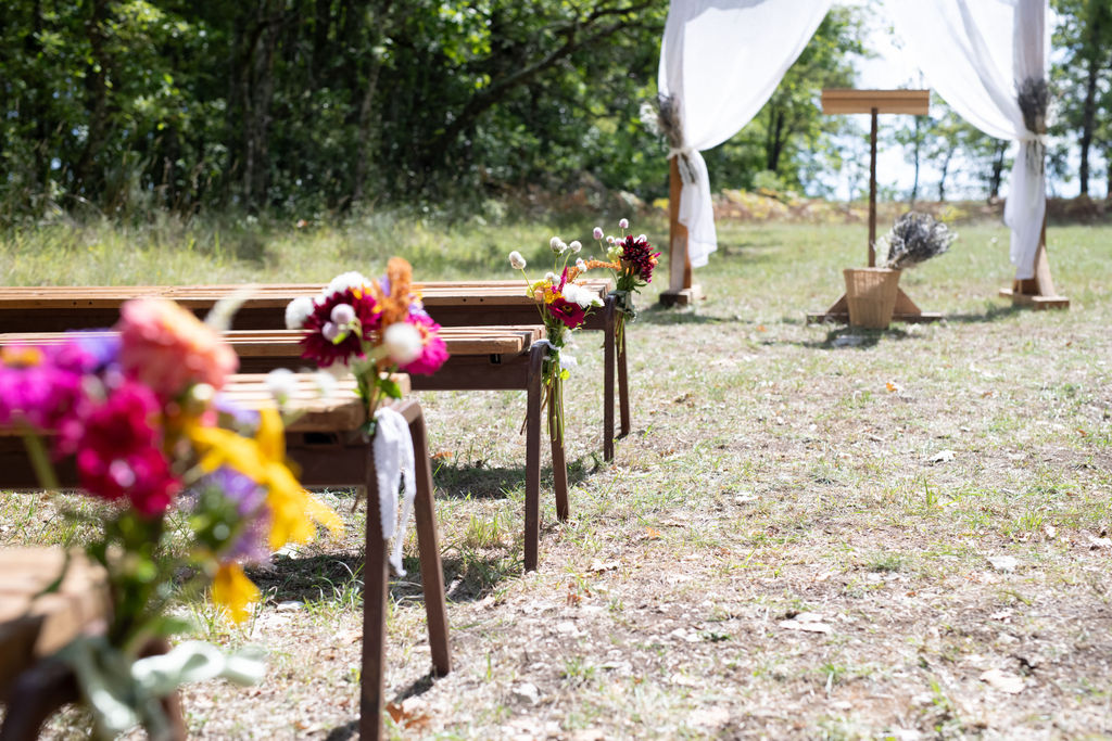 Cérémonie laïque, mariage intimiste dans le Lot